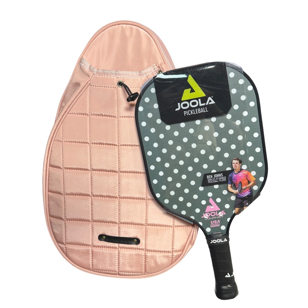JOOLA Journey 10mm Pickleball Paddle USA Approved with Pink Sling Bag NWT